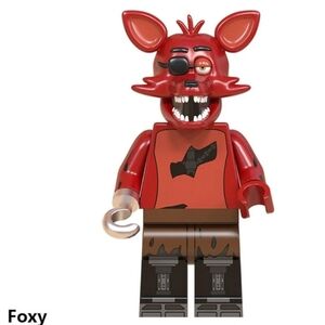 Five Nights at Freddy's Custom Lego Minifigure Foxy the fox m25